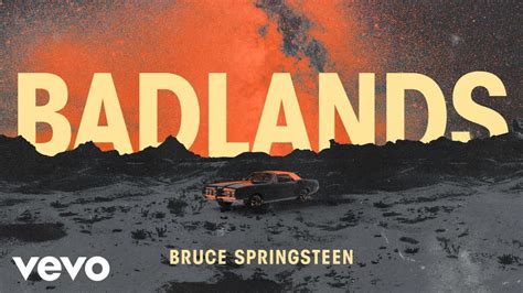 Bruce Springsteen Badlands Official Lyric Video YouTube