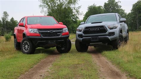 Toyota Tacoma Trd Pro Vs Chevy Colorado Zr2