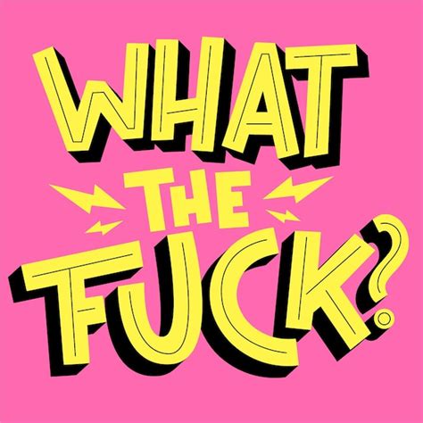 Free Vector Fuck Quote Lettering