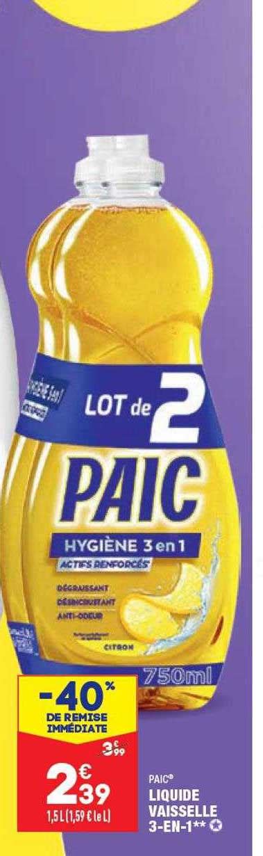 Promo Paic Liquide Vaisselle Chez Aldi ICatalogue Fr