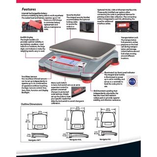 Jual Neraca Analitik OHAUS NV212 NV222 Timbangan Emas Digital