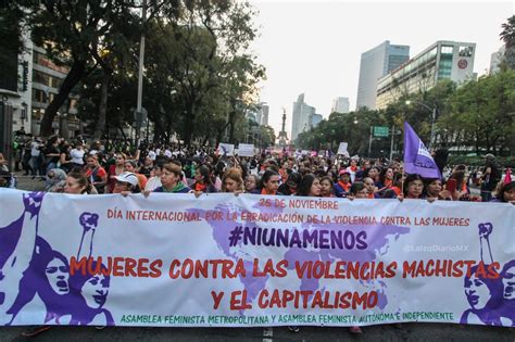 Marcha 25n Cdmx Mujeres Marcharon Contra La Violencia La