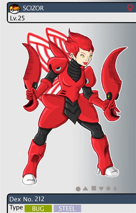 Gijinka Pokemon 212 Scizor By Saurodinus On Deviantart