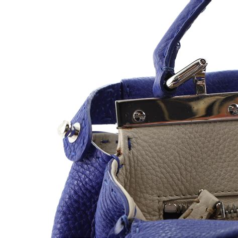 Fendi Selleria Peekaboo Bag Rigid Leather Regular At 1stdibs Fendi