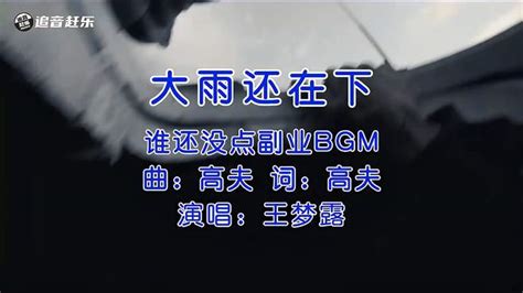 火爆全网，王梦露《大雨还在下》烟嗓完整版，谁还没点副业bgm 音乐视频 搜狐视频