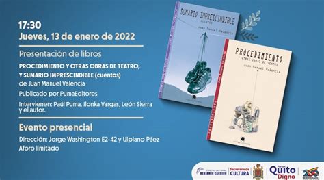 Dos Libros De Juan Manuel Valencia Se Presentar N En Casa Carri N La