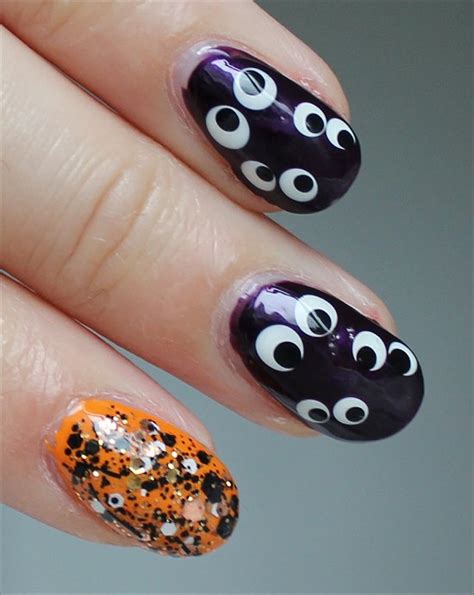 Nail Art Hallowe En Spooky Eyes Nails Swatch And Learn