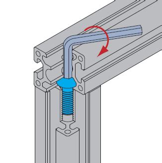 Tornillo Conector M X Para Perfil De Aluminio X Mm Tjsd