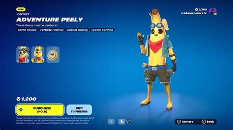 Fortnite Item Shop December 7th 2023 New Adventure Peely Skin