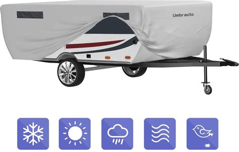 Umbrauto Pop Up Camper Covers Waterproof Pop Up Folding Trailer Cover 3 ...