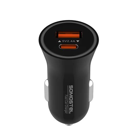 SOMOSTEL Cargador de coche pequeño y compacto de 12W SOMOSTEL SMS A107 1