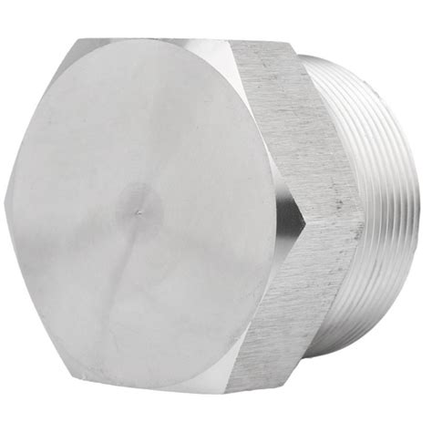 Tapon Roscado Macho Hexagonal NPT En Acero Inoxidable