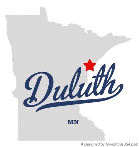 Map of Duluth, MN, Minnesota