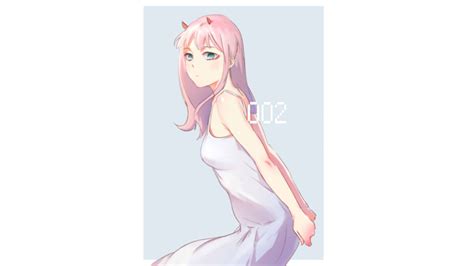 3840x2160 Girl, Long Hair, Darling in the FranXX, Pink Hair, Minimalist ...