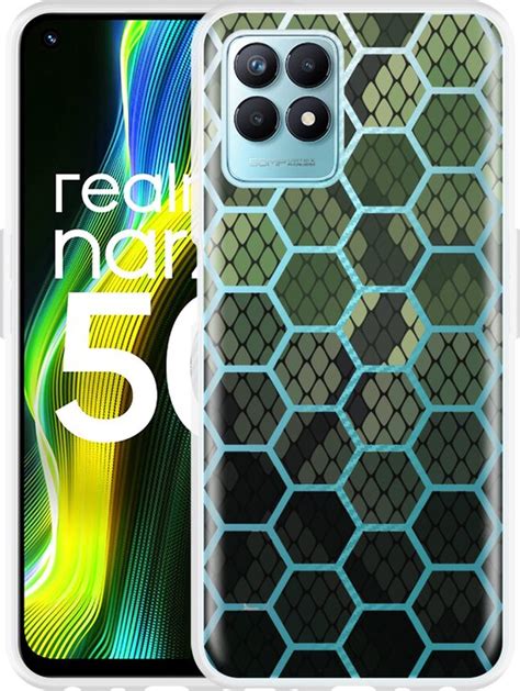 Realme Narzo 50 Hoesje Snakeskin Honeycomb Designed By Cazy Bol