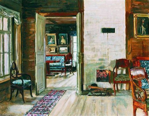 Art Reproductions Interior Of An Old House 1912 By Stanislav Zhukovsky