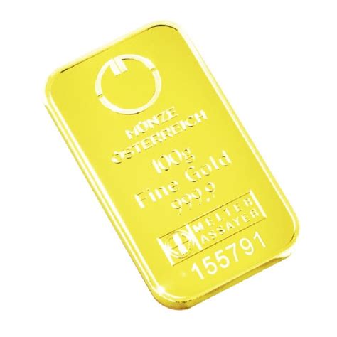 G Gold Bar Austrian Mint In Assay European Mint