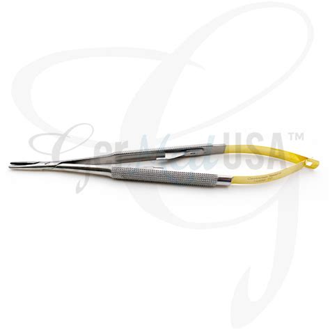 Castroviejo Micro Needle Holder Tungsten Carbide Serrated