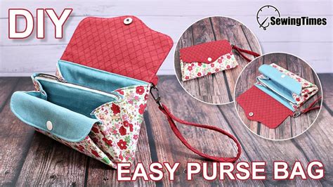 Diy Easy Purse Bag Cute Clutch Bag Easy Sewing Tutorial Sewingtimes Youtube