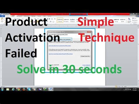 Excel Product Activation Failed Can T Edit