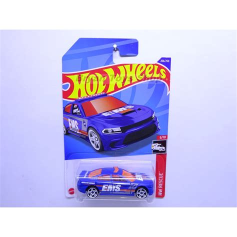 Jual Hot Wheels 15 Dodge Charger Srt Biru Tampo Ems Shopee Indonesia