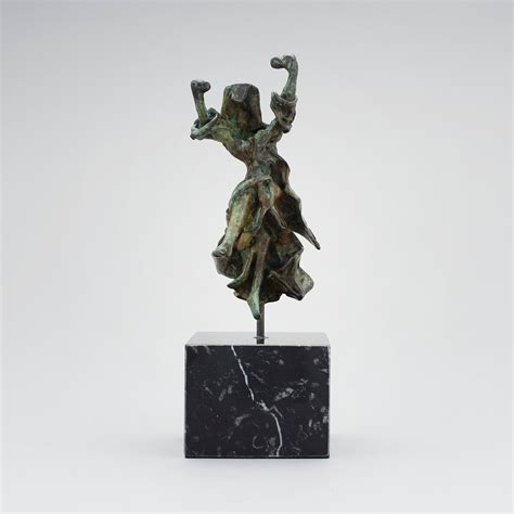 Salvador DalÍ Bronze Sculpture Carmen Castanets Signed And