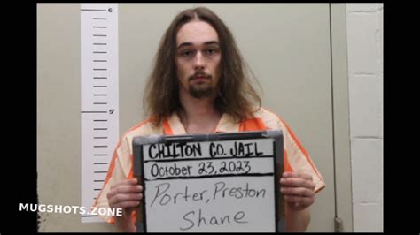 PORTER PRESTON SHANE 10 23 2023 Chilton County Mugshots Zone