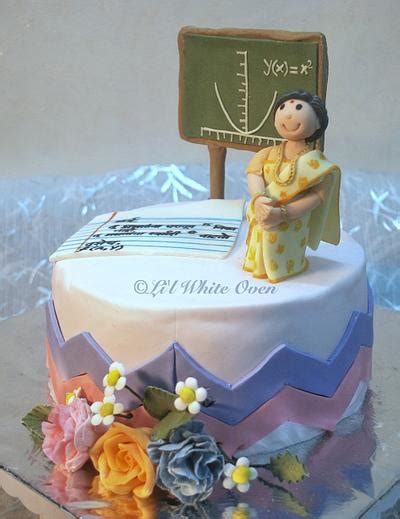 Cake tag: birthday cake for math teacher - CakesDecor