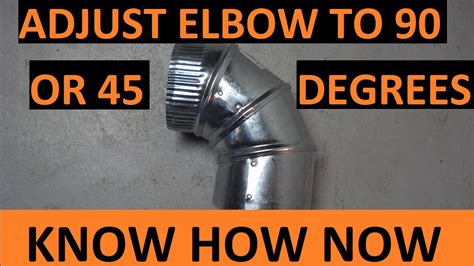 Adjust Round Adjustable Metal Duct Elbow Or Degrees Youtube