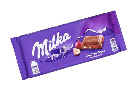 Buy Milka Alpine Milk Chocolate With Raisins And Hazelnuts Ounce