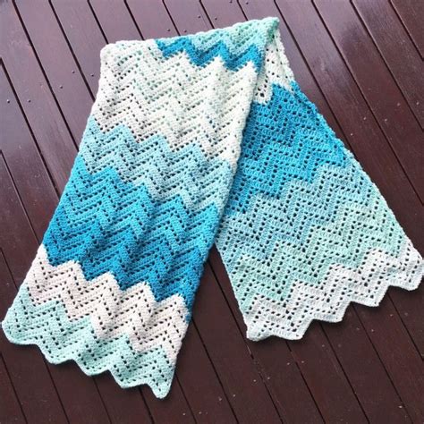 Crochet Lacy Chevron Wrap Chevron Crochet Patterns Crochet Ripple