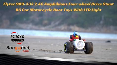 Flytec 989 333 An Amazing Amphibious Four Wheel Drive Stunt RC Car