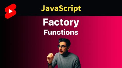 Javascript Factory Functions In 1 Minute Shorts Youtube