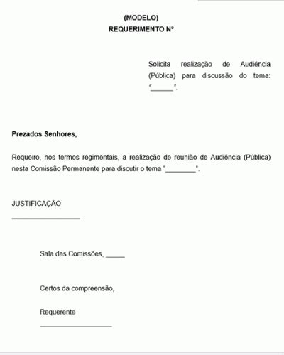 Referência para uma Solicitação de Audiência junto a Responsável