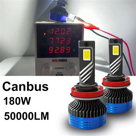 YHKOMS Canbus 180W 50000LM H4 H7 LED Car Headlight H1 H8 H9 H11 9005