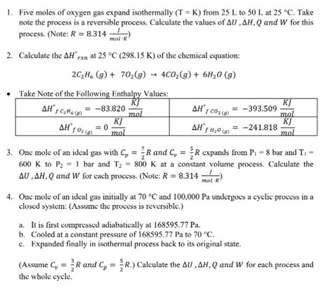 Solved Five Moles Of Oxygen Gas Expand Isothermally T K Chegg