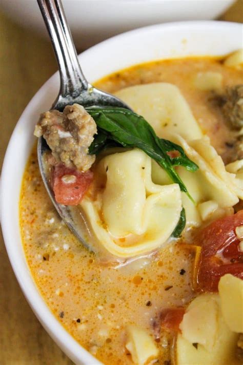 Slow Cooker Creamy Tortellini And Sausage Soup Stove Top Instrictions