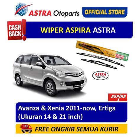 Jual Wiper Blade ASPIRA Avanza 2011 2015 Suzuki Ertiga Daihatsu