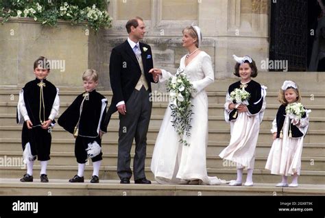 Edward and Sophie, the new Earl and Countess of Wessex on their wedding ...