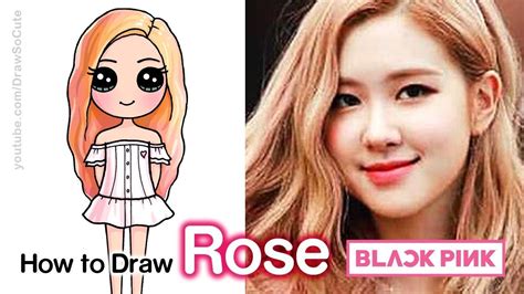 How To Draw Rose Blackpink At How To Draw