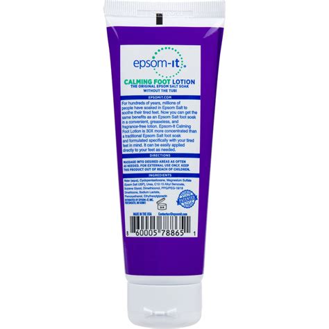 Epsom It Calming Foot Lotion Epsom Salt Lotion For Discomfort