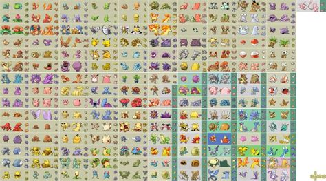 Pokemon Fire Red Leaf Green Kanto Pokemon Sprite Sheet Pokemon Firered Pokemon Pokemon Sprites