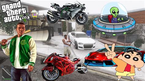 GTA 5 SHINCHAN And FRANKLIN Collecting Rare Expensive Monster Truck