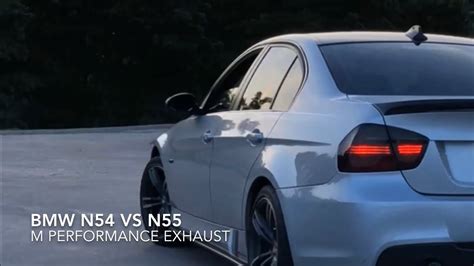 Bmw N54 Vs N55 With M Performance Exhausts Sound Comparison Youtube