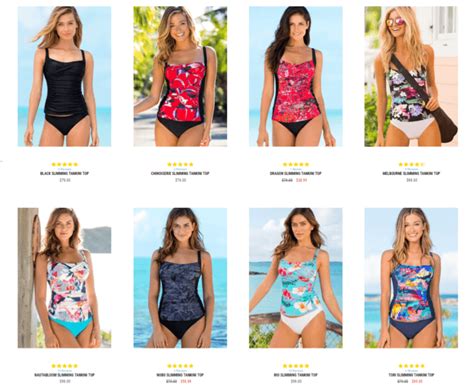 Product Feature Slimming Tankini Tops