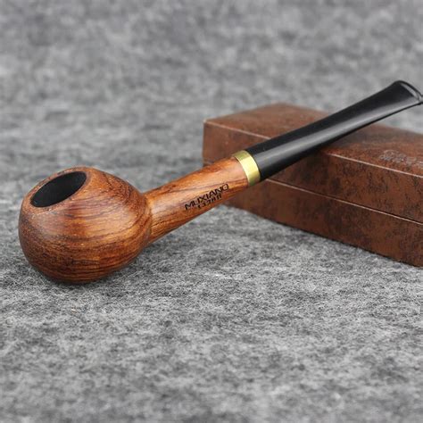 Rose Wood Straight Type Smoking Pipe Wooden Tobacco Pipe For Smoking