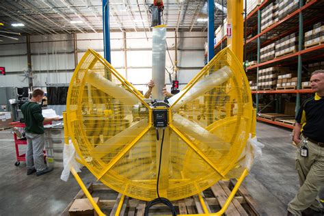 Big Ass Fans Manufacturing Floor Fan Being Assembled Indmacdig Industrial Machinery
