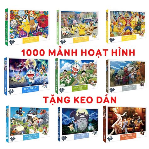 Piece Anime Onepiece Naruto Pokemon Pikachu Totoro Conan Jigsaw