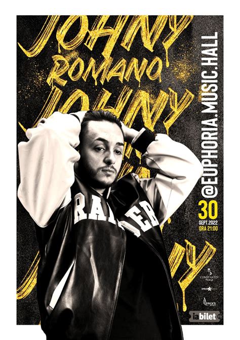 Bilete Cluj Napoca Concert Johny Romano Euphoria Music Hall 30 Sep