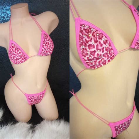 Velvet Leopard Print Micro Bikini UltraVixen Dancewear